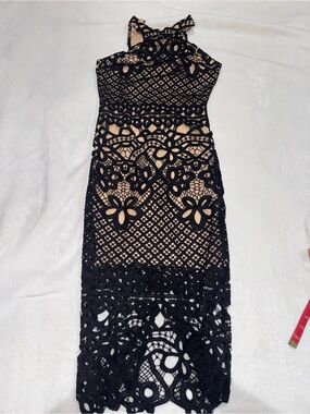 ✨ NEW WITH TAGS — Joyfunear Black Lace Dress — Size Medium ✨